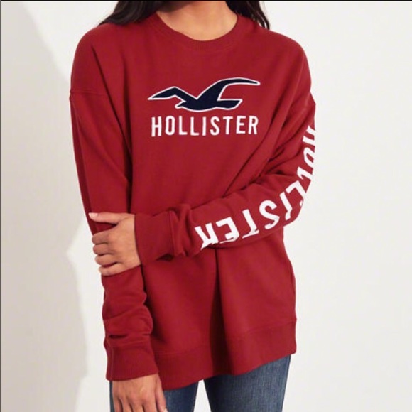 Female Oversized crewneck Hollister sweater - Picture 2 of 5